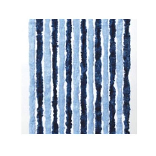 Cortina de puerta Azul cielo y azul oscuro 195x56