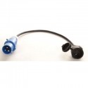 Adaptador macho Cee 17 / Hembra Estandar 60 Cm 