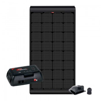 Kit panel solar BLACK PANEL 115W con regulador y p