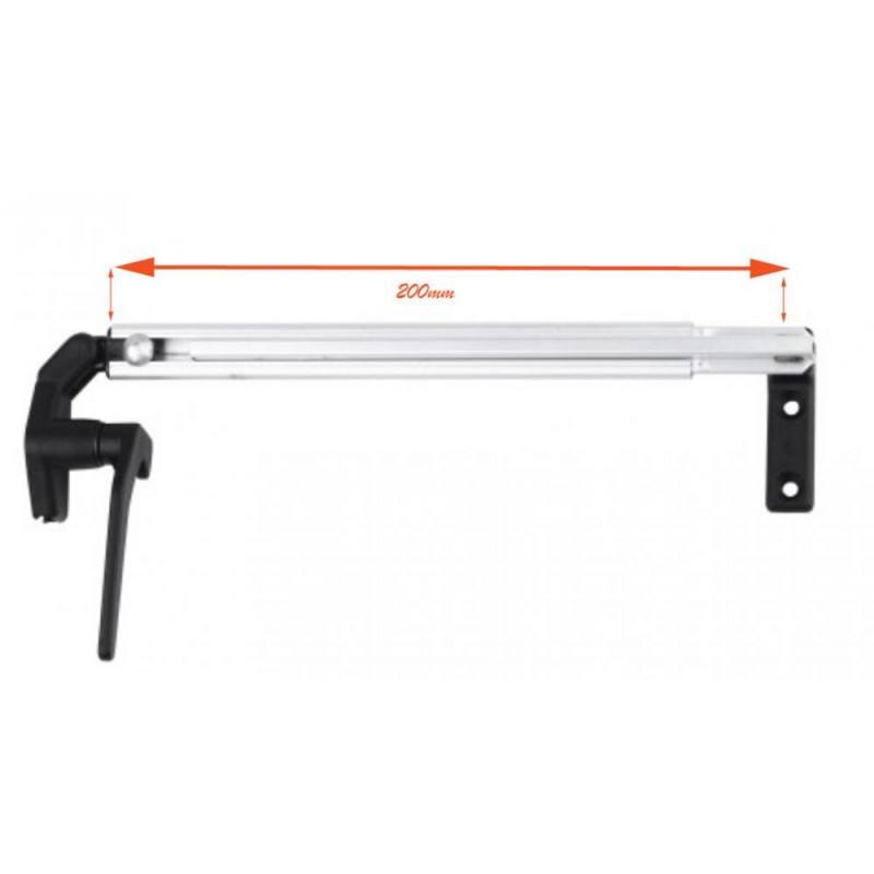 Brazo Compas ventana Polyfix 200 mm derecho
